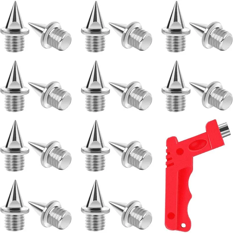 20pcs 1/4inch Trilha De Aço Duro E Picos De Cross Country Com