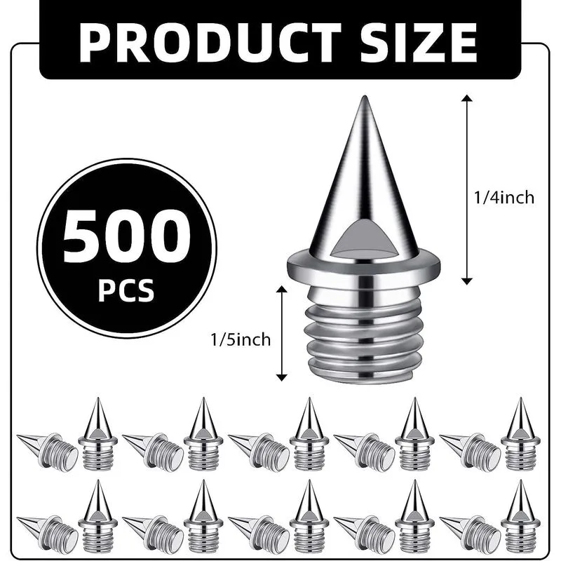 500 Pcs 1/4 Polegadas Track Spikes Com Spike Wrench Stainless St