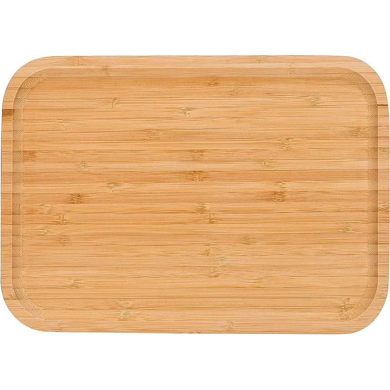 2-pack 12 X 8 Polegadas Bandejas De Bambu Servindo Bandeja De Bambu Quebrar