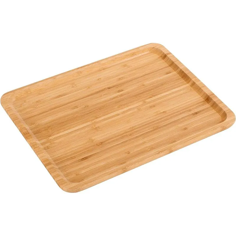 2 Pack Bandeja De Bambu 16 X 12 X1 Polegadas Bandeja De Chá Bandeja F