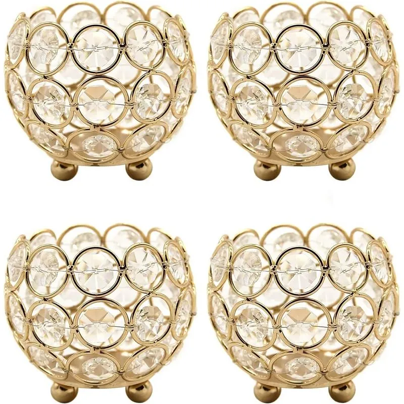 Castiçal Votivo De Cristal Castiçais Tealight Vela