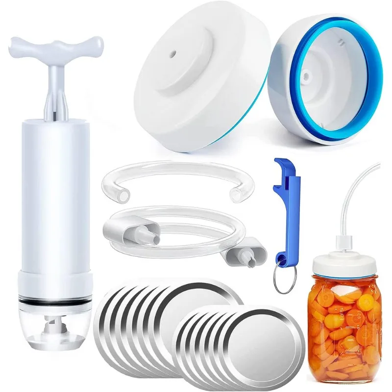 Mason Jar Sealer E Kit De Mangueira Acessório 18pcs Jar Sealing K