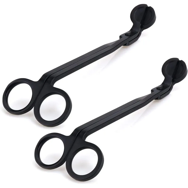 2pcs Aparador De Mecha De Vela Tesoura De Vime Polido Ir Fundo