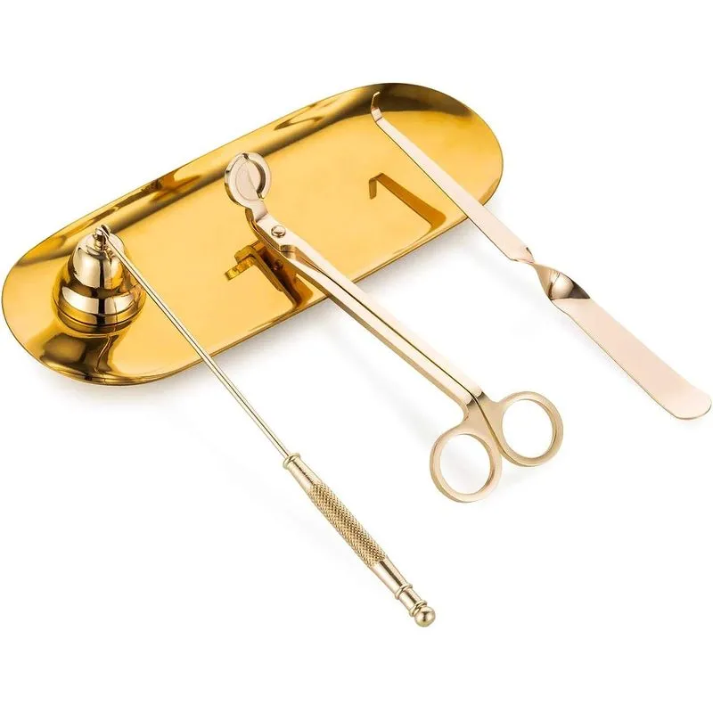 4 Em 1 Vela Rapé De Ouro Vela Acessório Conjunto Vela Rapé