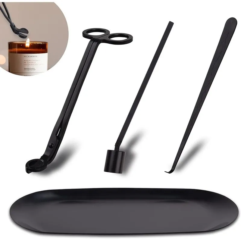 4 Em 1 Vela Acessório Conjunto Vela Pavio Aparador Vela Cutt