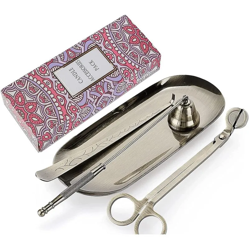 4 Em 1 Candle Wick Trimmer Set Vela Snuffer Candle Accesso