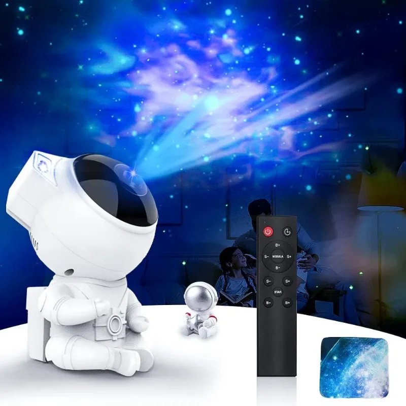 Lâmpada Astronauta Projetor de Estrelas, Luz Noturna Galaxy Neb Estrelado