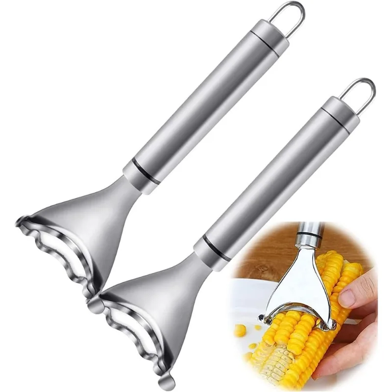 2pcs Descascador De Milho Mágico Corn Stripper Corn Cob Stripper Tool