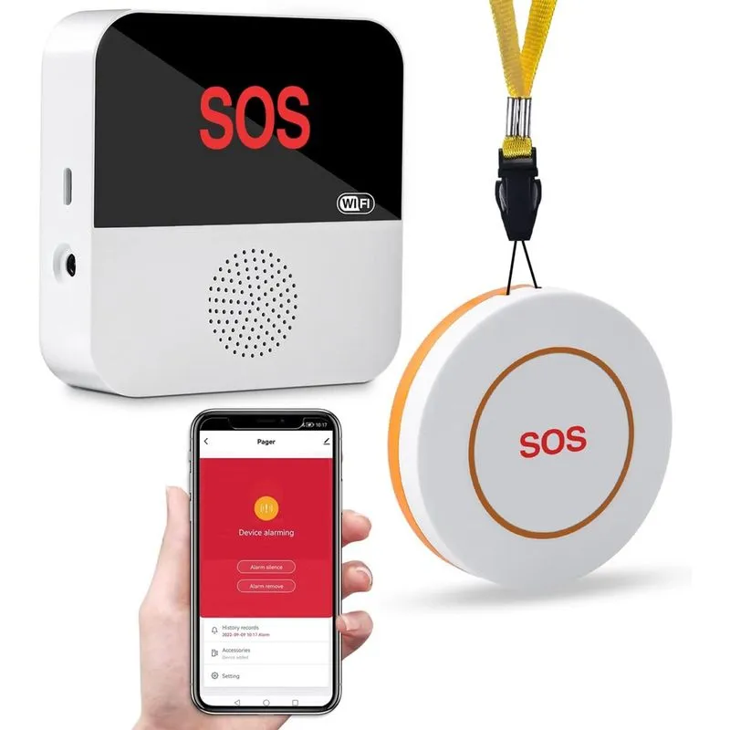 WiFi Cuidador Pager Botão de Chamada Smart Wireless sos Medical