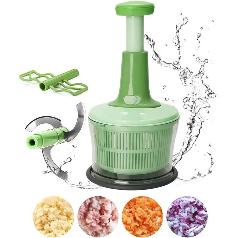 1200ml Salada Spinner Com Tigela E Colander Quick Easy Lettu