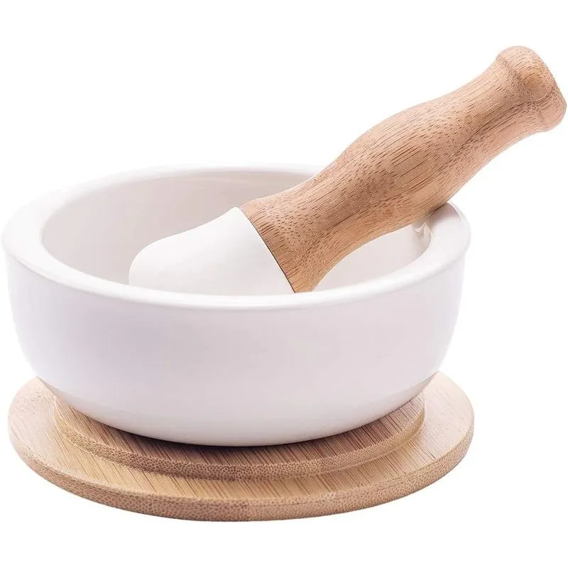 Conjunto De Argamassa E Pilão De Porcelana – Triturador De Comprimidos Moagem De Especiarias