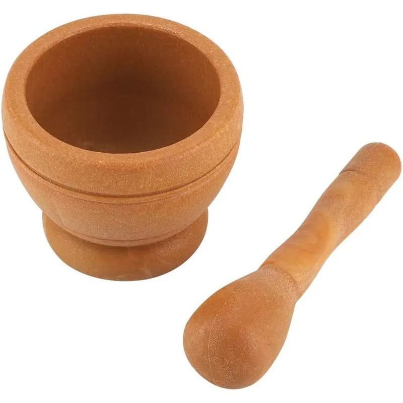 Conjunto Argamassa E Pilão 4 Polegadas Pilão Plástico Plástico 4 Polegadas Se