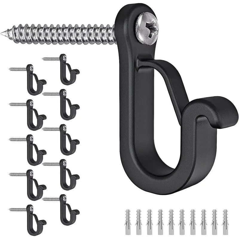 10 Pack Q-hanger Ganchos Parafusos-em Ganchos Para Casa Natal L