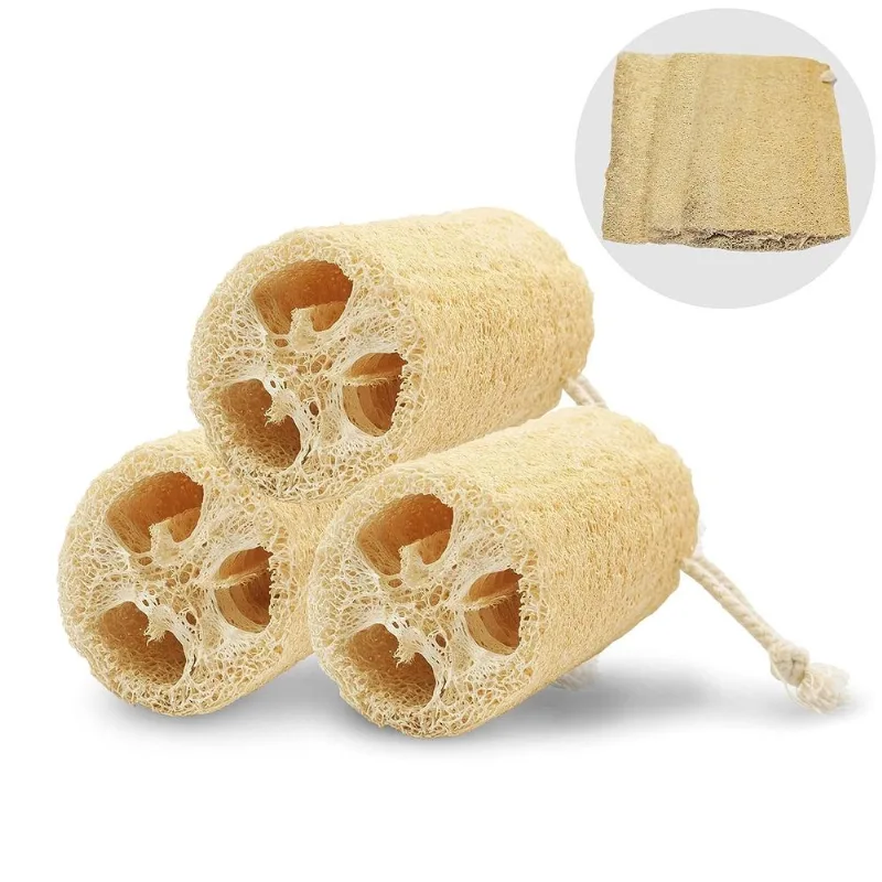 Esponja De Bucha 100% Natural Não Branqueada Bucha Natural Exfol