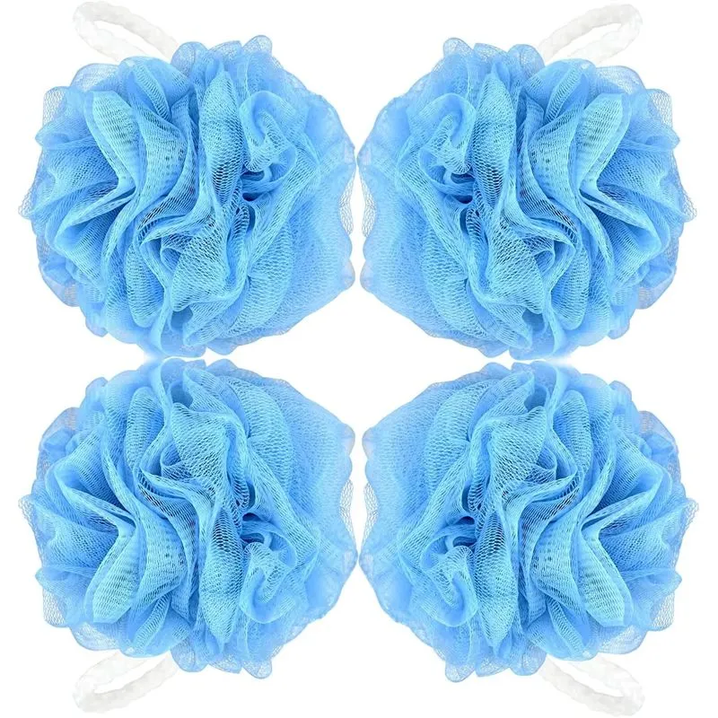 4pack Bucha De Chuveiro Bucha Esponja Para Chuveiro Pou Malha Macia