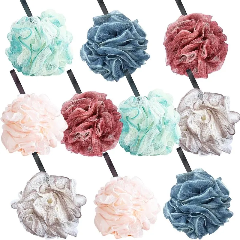 10 Pack De Bucha De Banho Esponja Luffa 50g De Banho Esfoliante