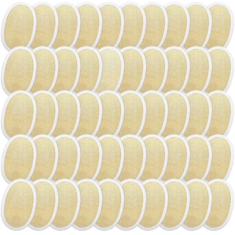 50 Peças Bucha Esfoliante Pad Body Scrubber Banho Chuveiro L