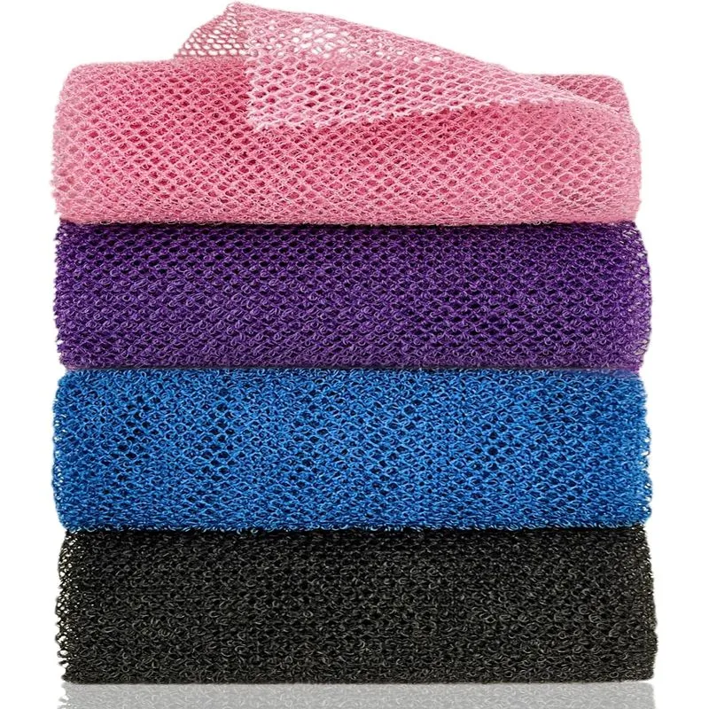 Rede Esfoliante Africana 4 Peças Esponja De Rede Africana Nylon