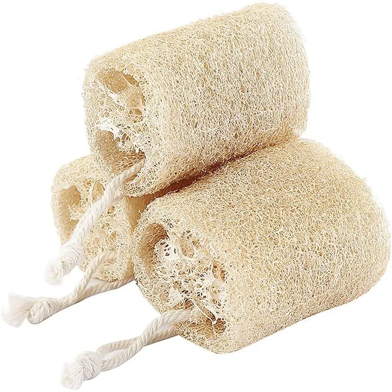 3pcs Esponja De Bucha Natural Esfoliante Corpo Scrubber Sustain