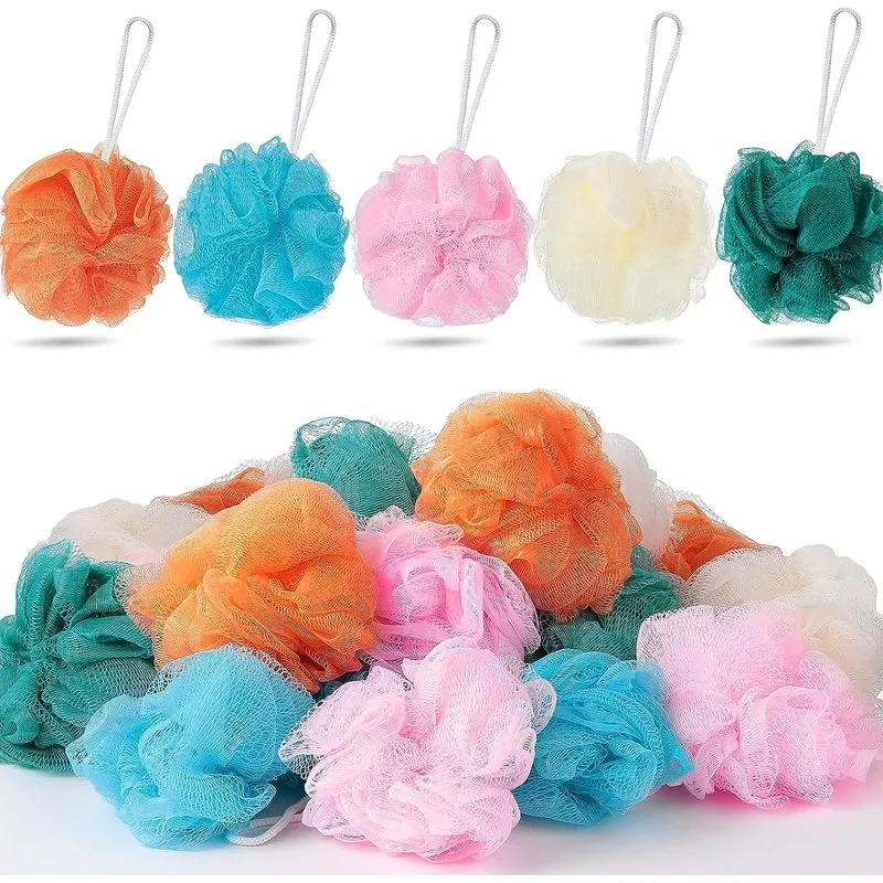 Conjunto De 20 Banho Ducha Bucha Esponja Pufe 20g Banho Esponja Mes