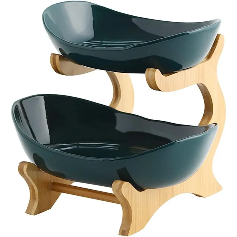 Cesta De Frutas De 2 Camadas Para Cozinha Fruteira De Cerâmica Fruta B