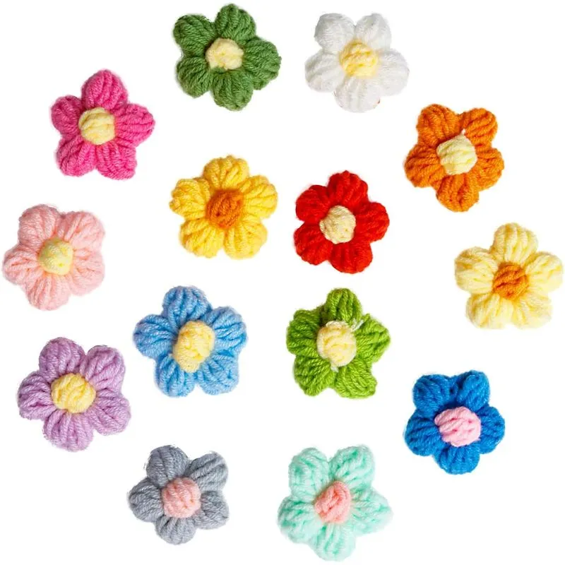 50 Pcs 16 Polegadas Costura Flor Em Manchas De Crochê Pétalas Florais