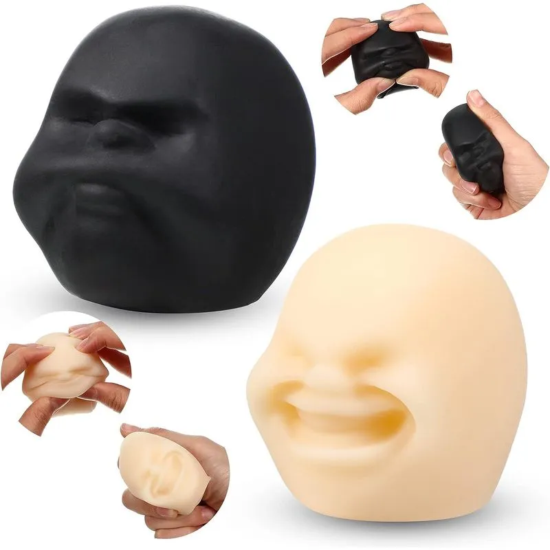 2 Pcs Engraçado Rosto Humano Emoção Bolas Fidget Sensorial Brinquedo Stre