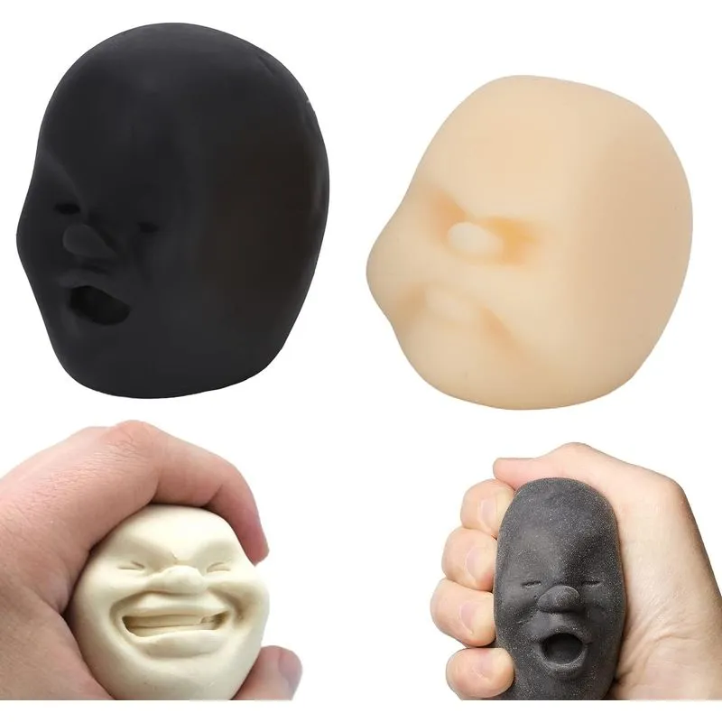 2pcs Squeeze Ball Stress Relief Brinquedos Face Stress Balls Fidge
