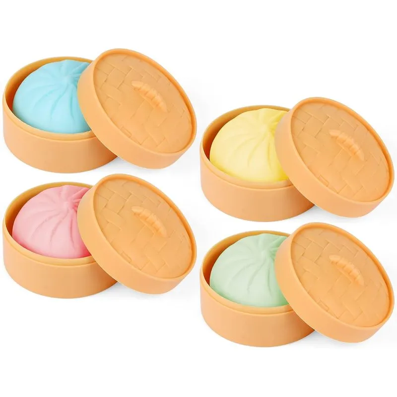 4 Pcs Bolinho Colorido Squishy Stress Balls Fidget Sensorial