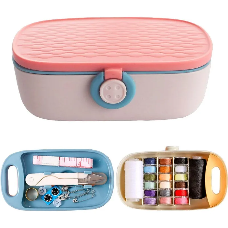 Kit De Costura Kit De Costura Portátil Para Adultos Costura De Plástico B