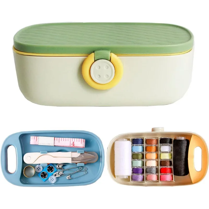 Caixa De Kit De Costura Kit De Costura Para Adultos Agulha Básica E Threa