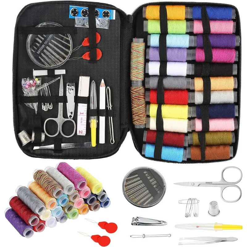 Kit De Costura Mini Suprimentos De Costura De Viagem Portáteis Carretel 24xl