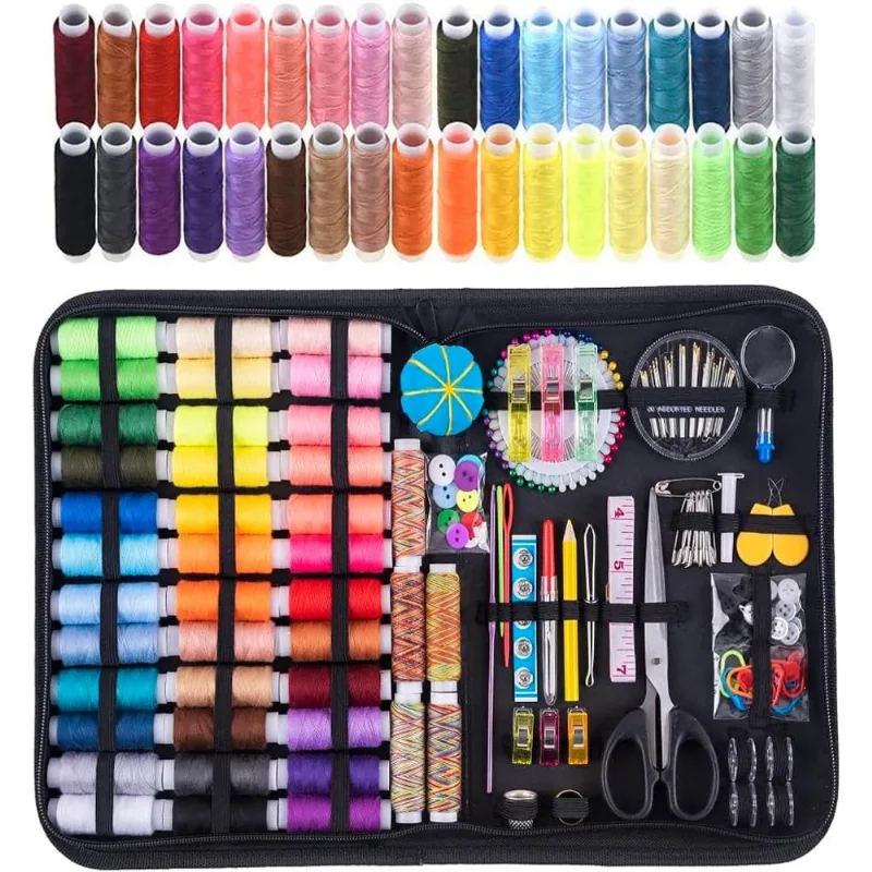 Kit De Costura 200 Suprimentos De Costura Premium 41 Carretéis De Rosca Xl