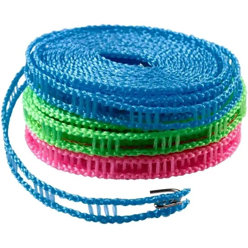 3 Pack Varal Panos Secagem Corda Hangin Viagem Portátil