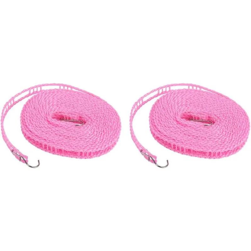 Varal 2pcs Roupas Secando Corda À Prova De Vento Vestido De Viagem