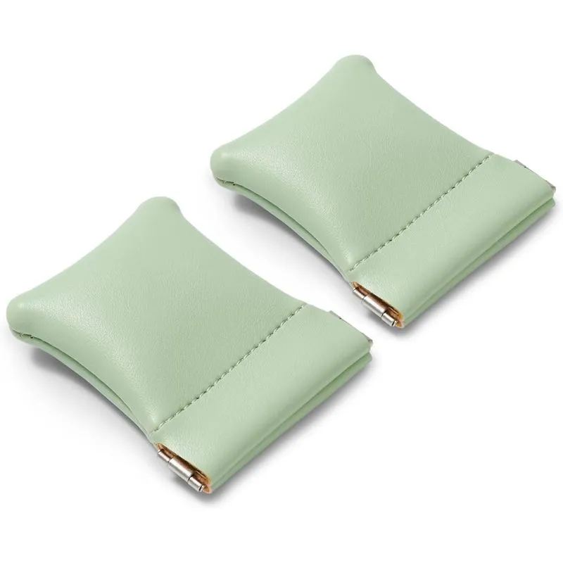 2 Pack Pu Couro Slim Noivado Anel Bolsa De Casamento Couro