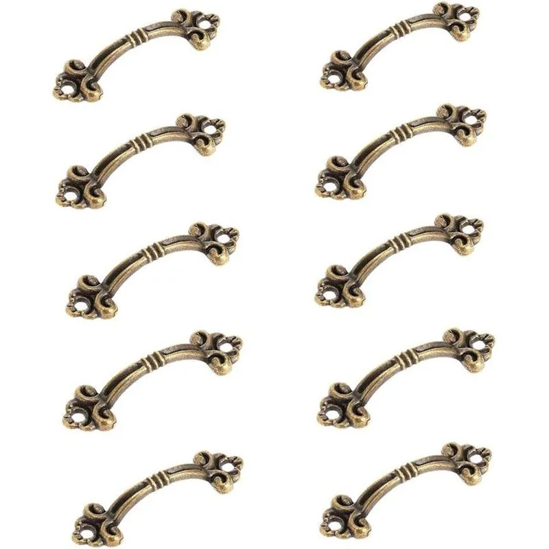 10pcs Pequeno Latão Caixa De Joias Decorativas Peito Cabine