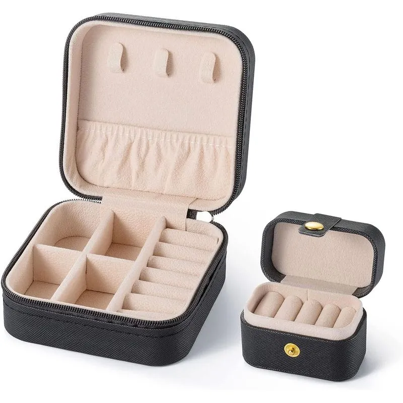 Conjunto De Casos De Joias De Viagem Caixas De Joias Pequenas Joias De Viagem
