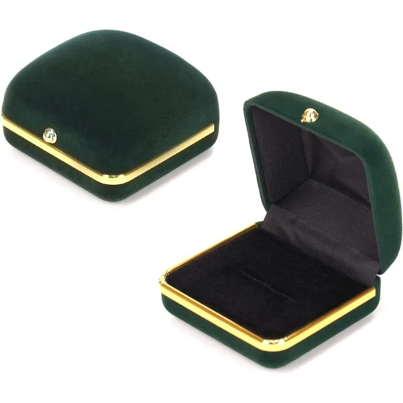 Caixa Do Anel Do Veludo Caixas De Presente Da Joia Para O Dia De Ação De Graças Aniversário