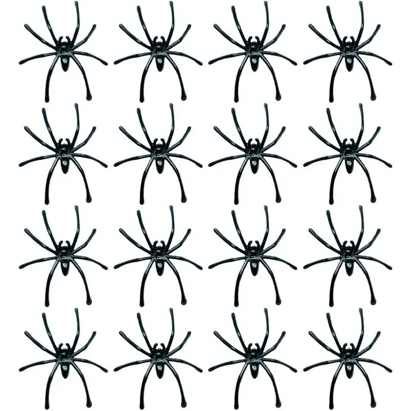 120pcs Halloween Spider Ornaments Falso Spider Toy Simulado