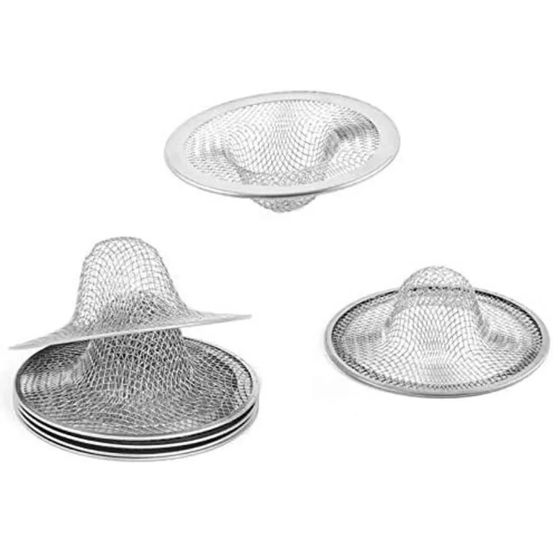 4 pcs malha metal pia filtro cozinha banheiro bacia pia d
