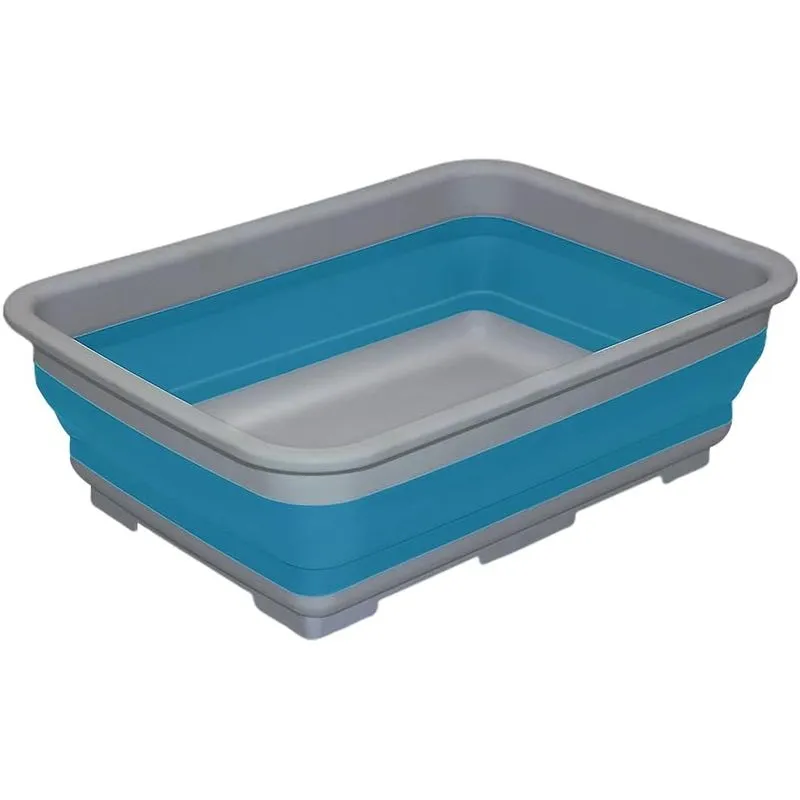 2.6 Gal (10l) Tachos De Prato Dobráveis Para Lavar Louça Espaço