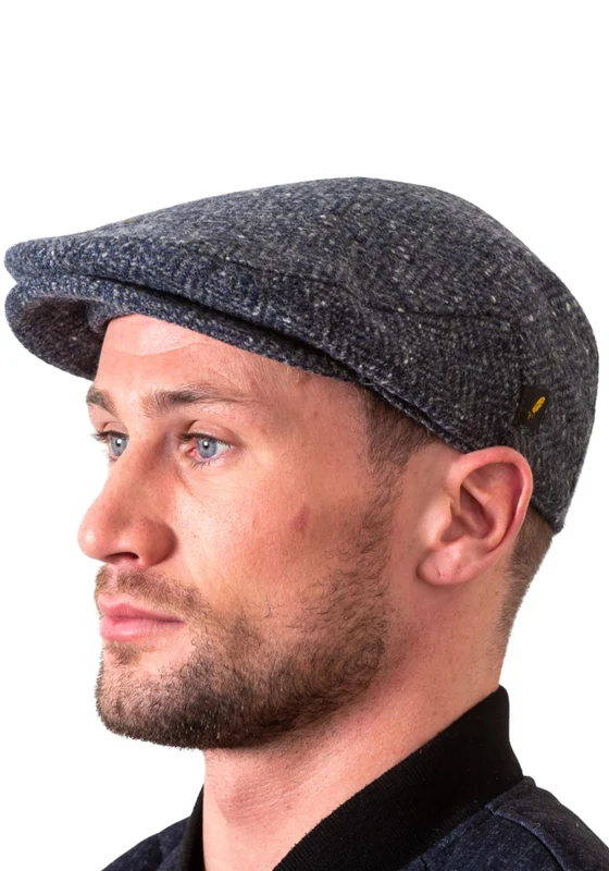 Donegal Tweed Cap - Blue Blue / XL
