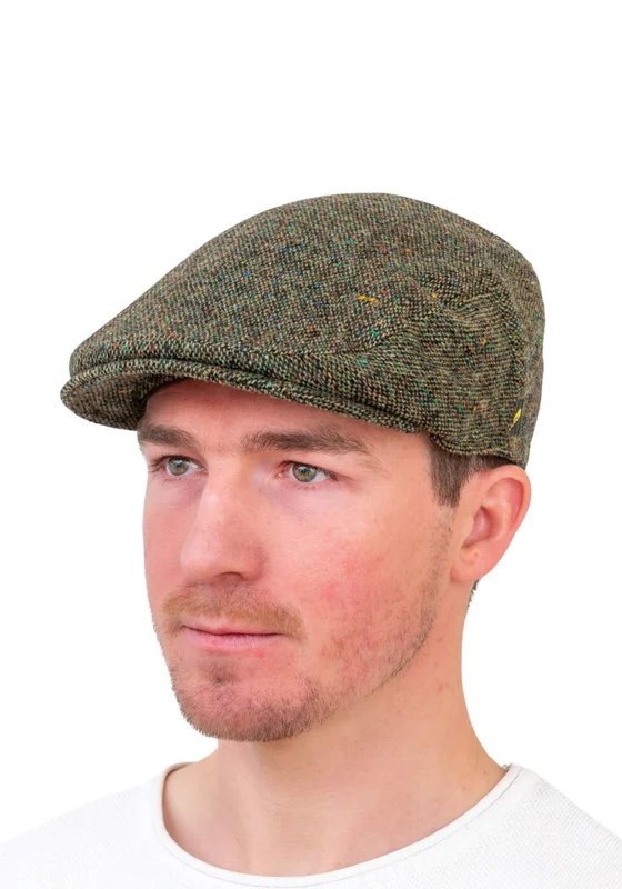 Donegal Tweed Cap - Green Green / M