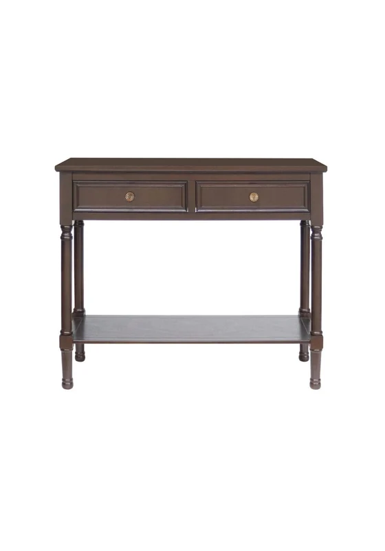 Two Drawer Console Table - Jacobean Jacobean / One Size