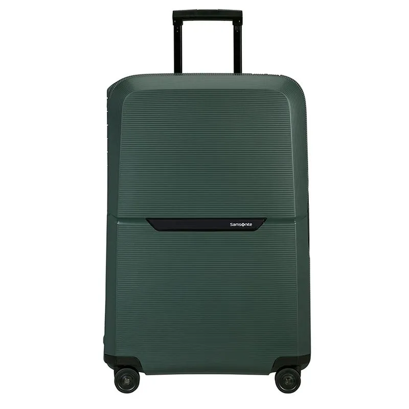Mala Média Magnum Eco Samsonite Polipropileno Cadeado Tsa e Rodas Duplas Giro 360