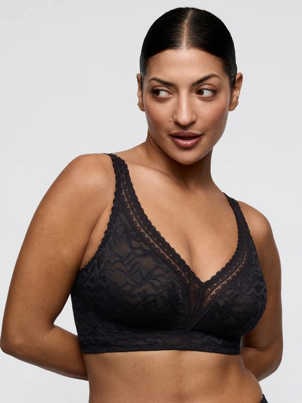 Miyara Wireless Bralette - Floral Eclipse Floral Eclipse / 38 / G