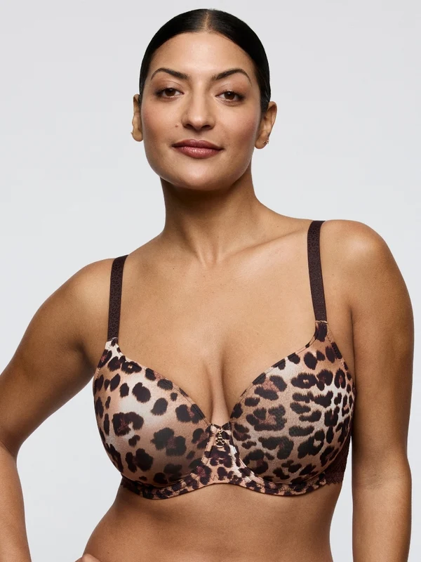 Giganni Padded Heartshape Bra - Leopard Bloom Leopard Bloom / 42 / C