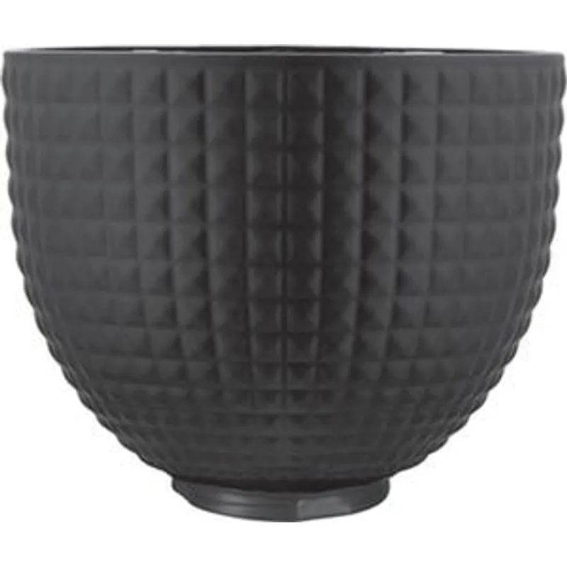 TAÇA DE MISTURA EM CERÂMICA DE 4,7 L ORNAMENTADA COM TACHAS EM PRETO 859711690370