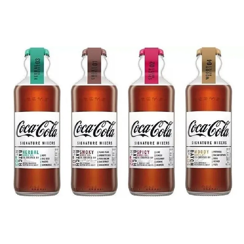 Kit 4 Coke Coca-cola Signature Mixers 200ml - Coleção
